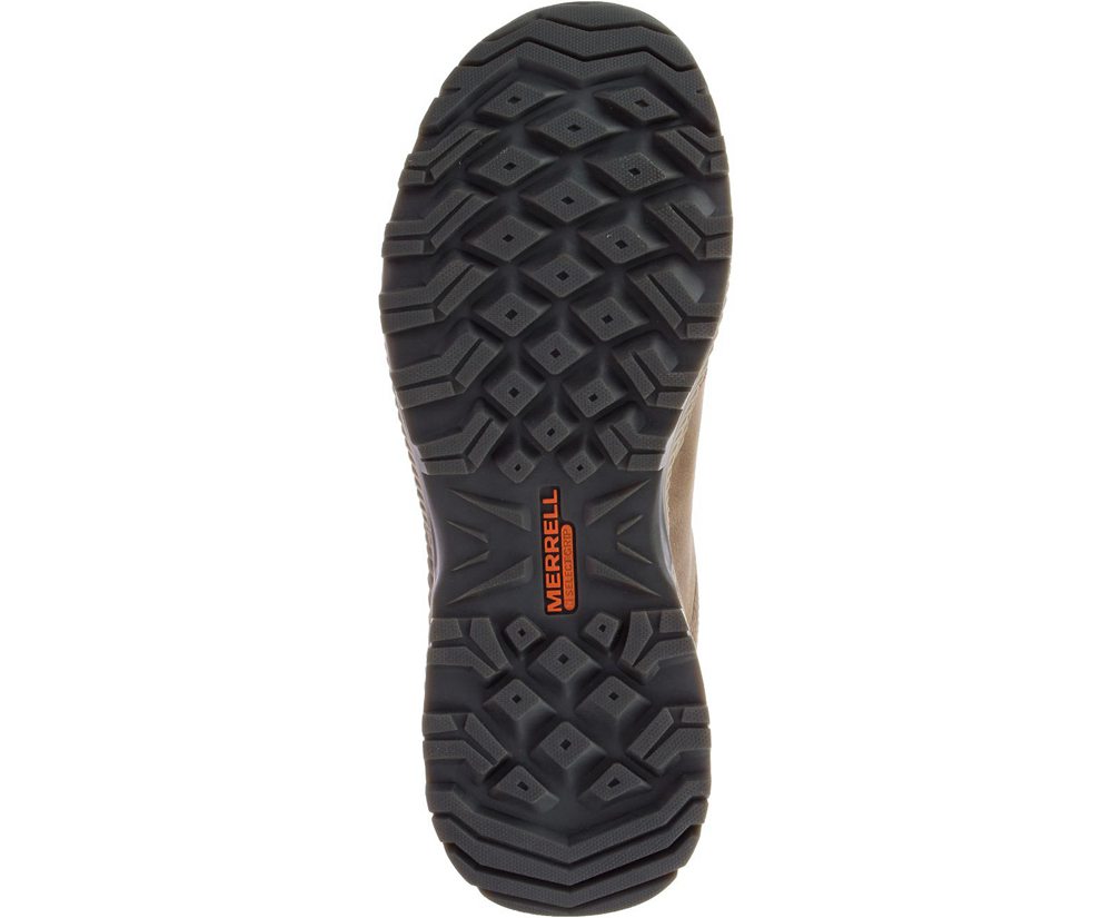 Buty Trekkingowe Merrell Męskie Brązowe - Forestbound Waterproof - 978314-NAB